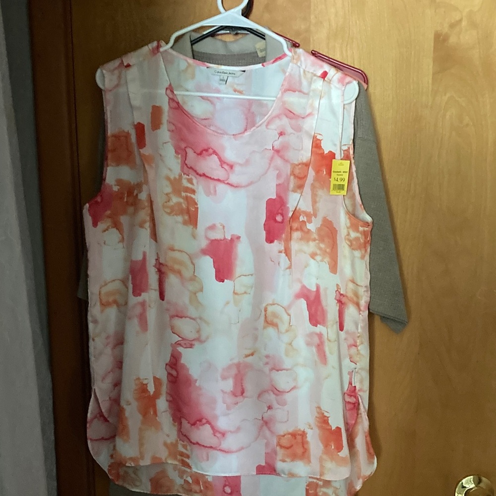 Calvin Klein Jeans Watercolor Sleeveless Top